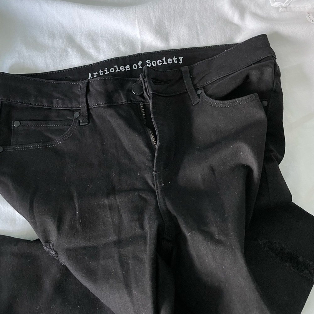 Articles of Society brand sz 8 black denim jeans BNWOT
